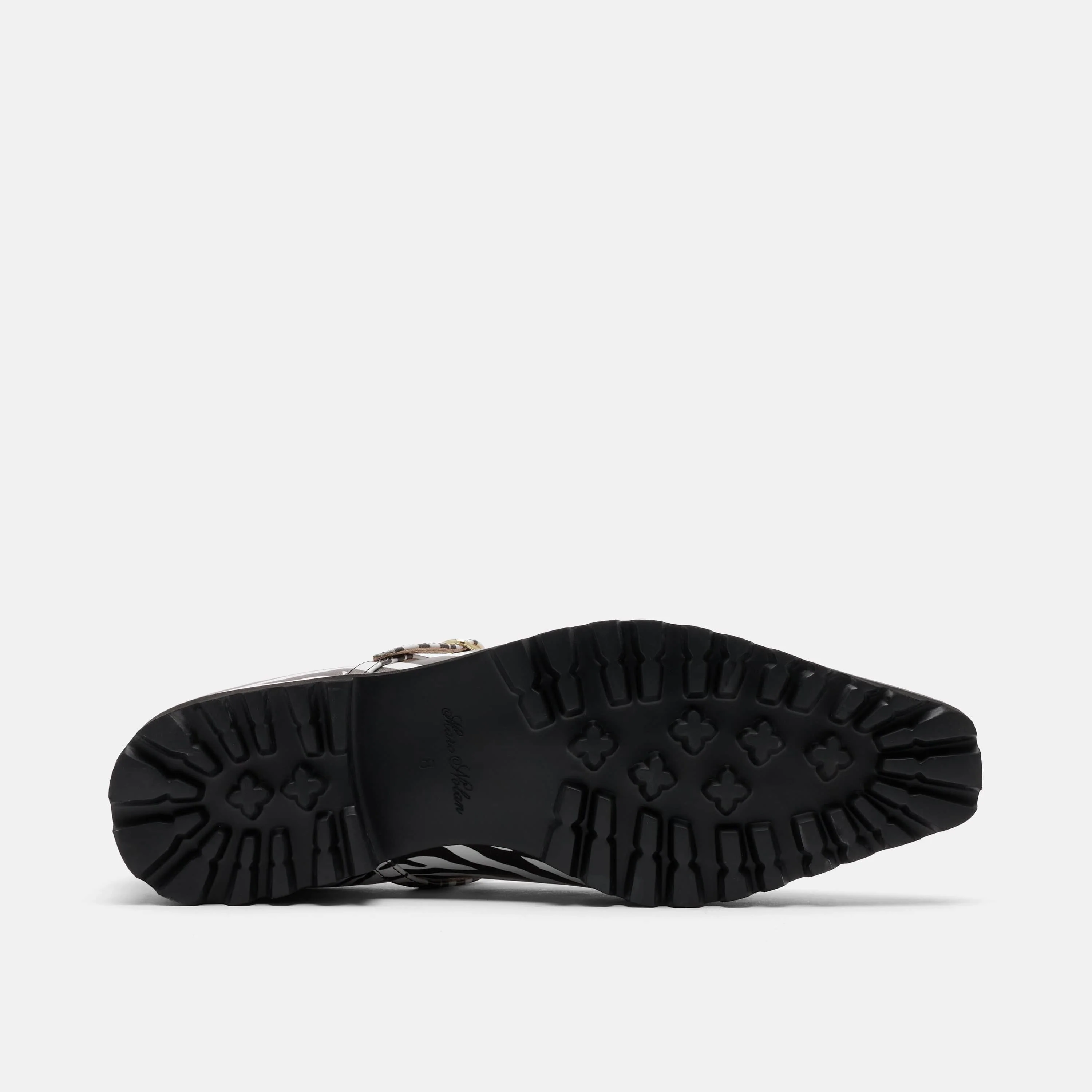 Roxie Zebra Print Leather Lug Mary Janes - Image 7