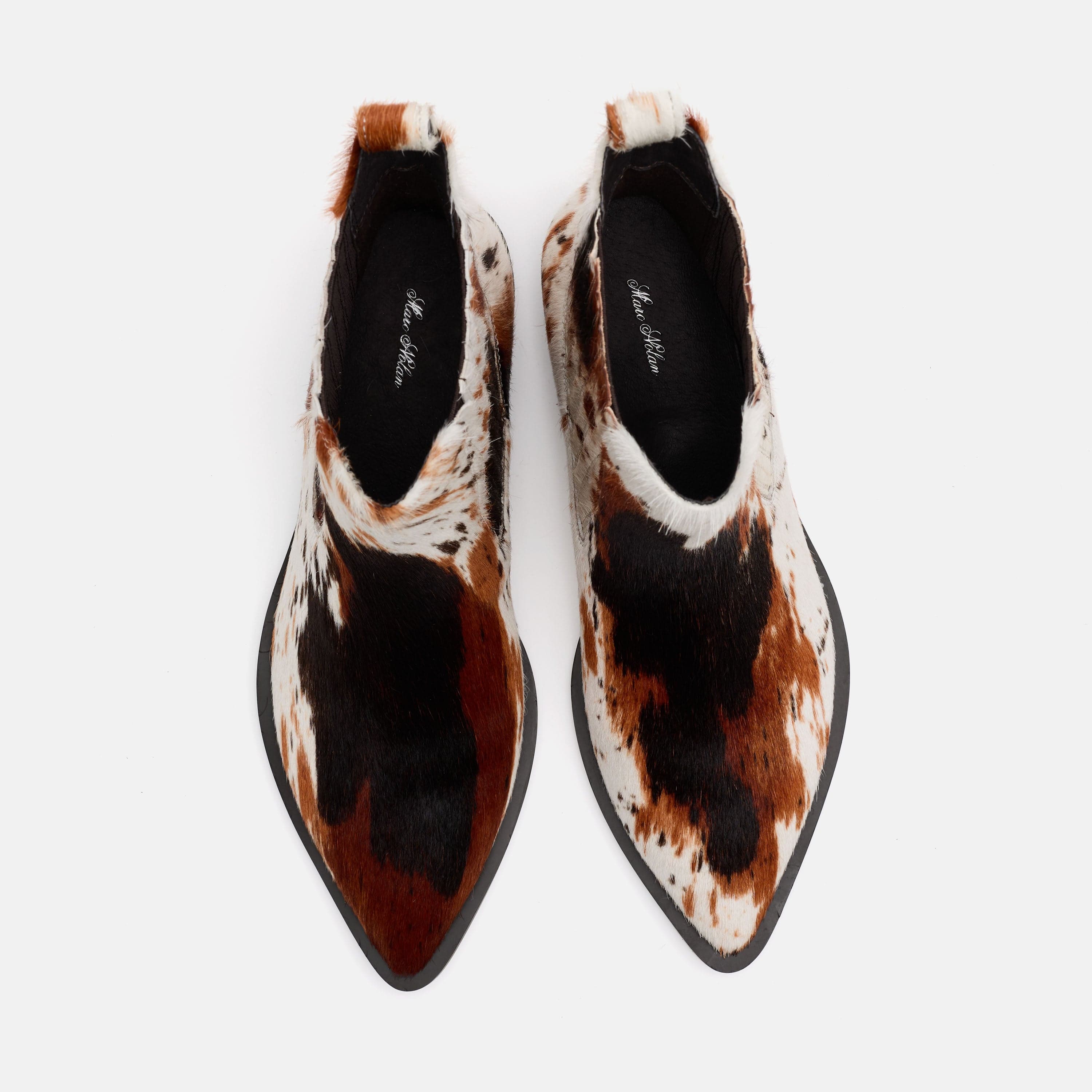Savannah Tiger Horse Pony Hair Ankle Boots - Image 6