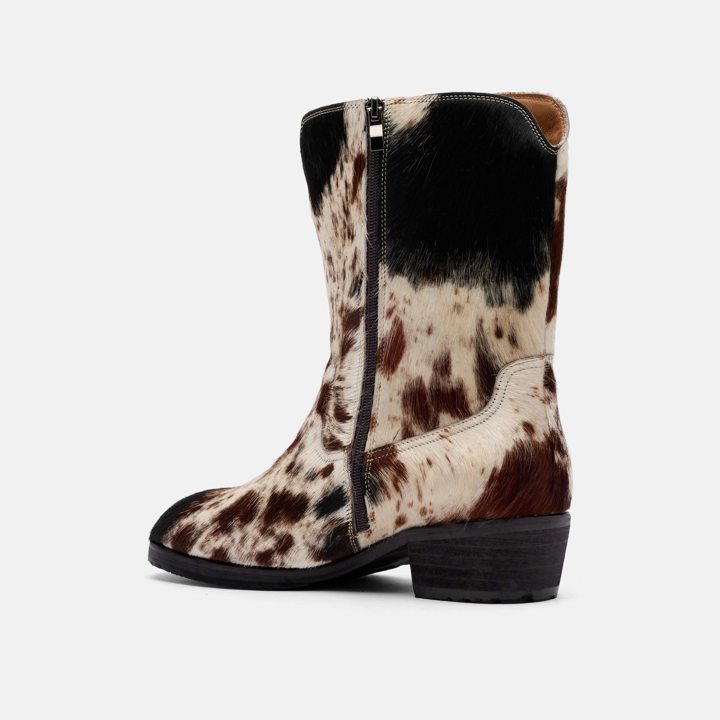 Sawyer Dark Horse Pony Hair Cowboy Boots - Image 5
