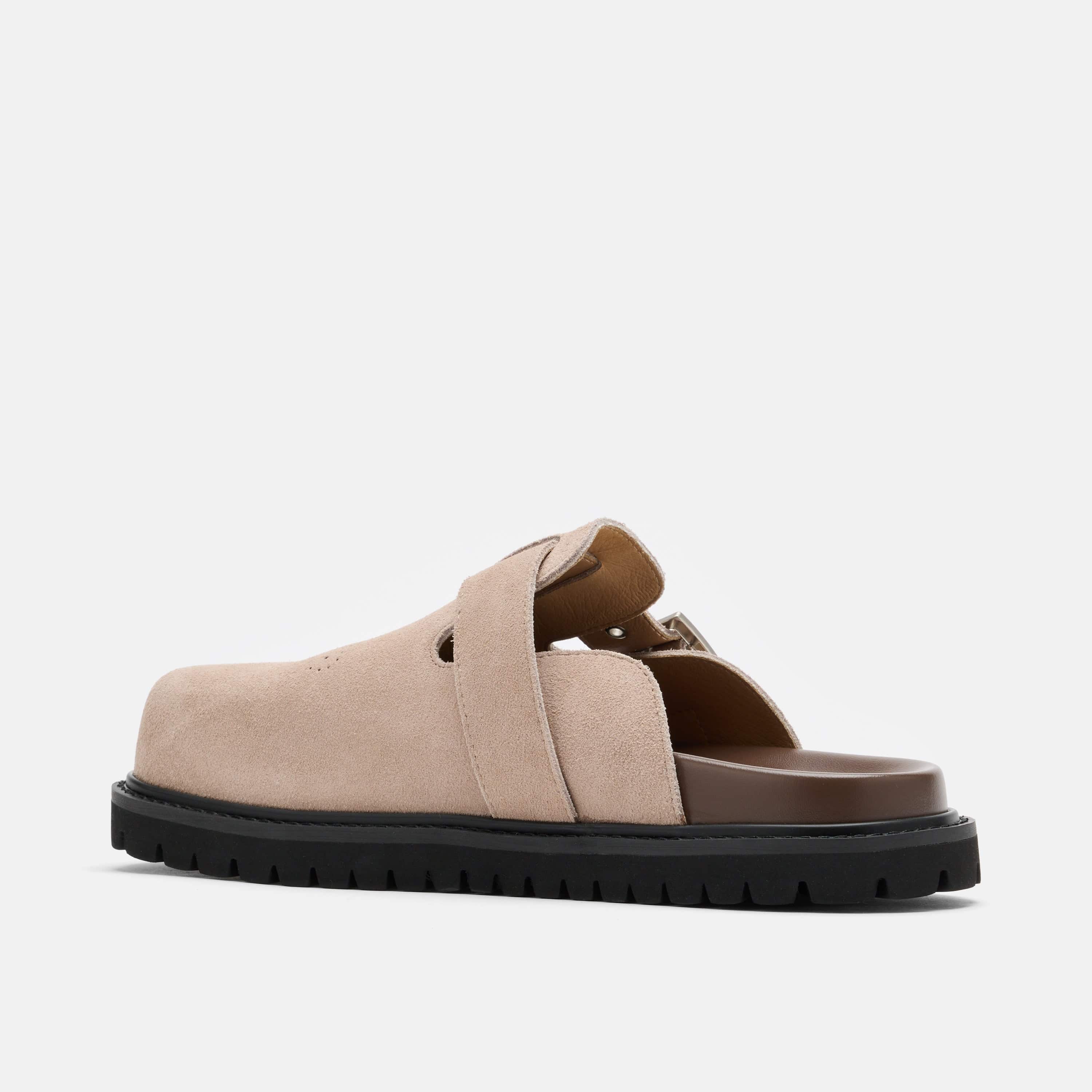 Shiloh Tan Suede Clogs - Image 4