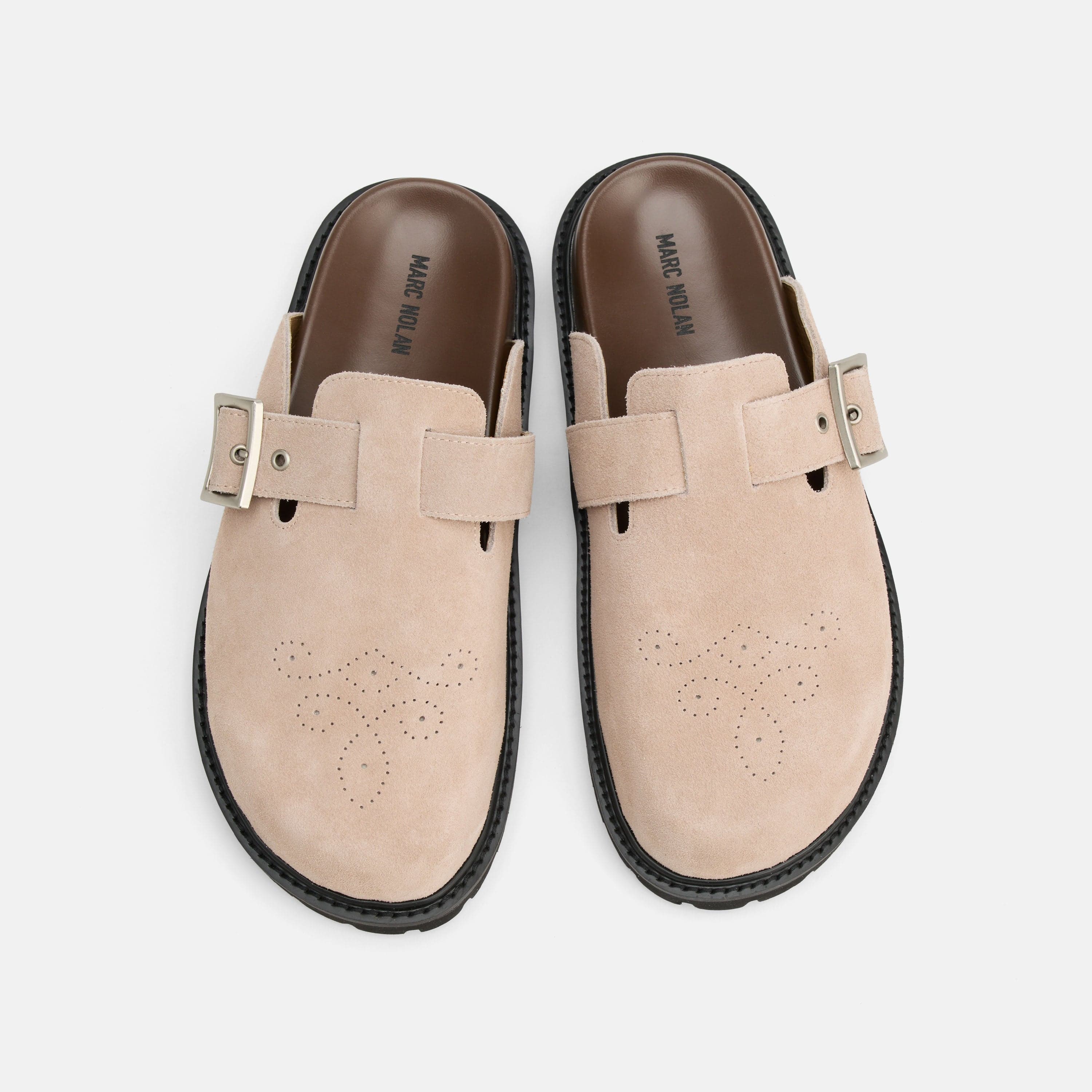 Shiloh Tan Suede Clogs - Image 5